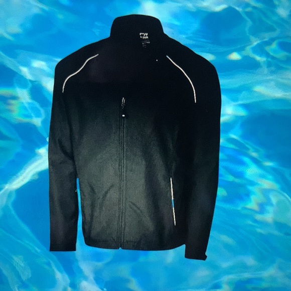 - * NEW* Cutter& Buck Black Water Repellent Golf Jacket Size XXL - Picture 1 of 9